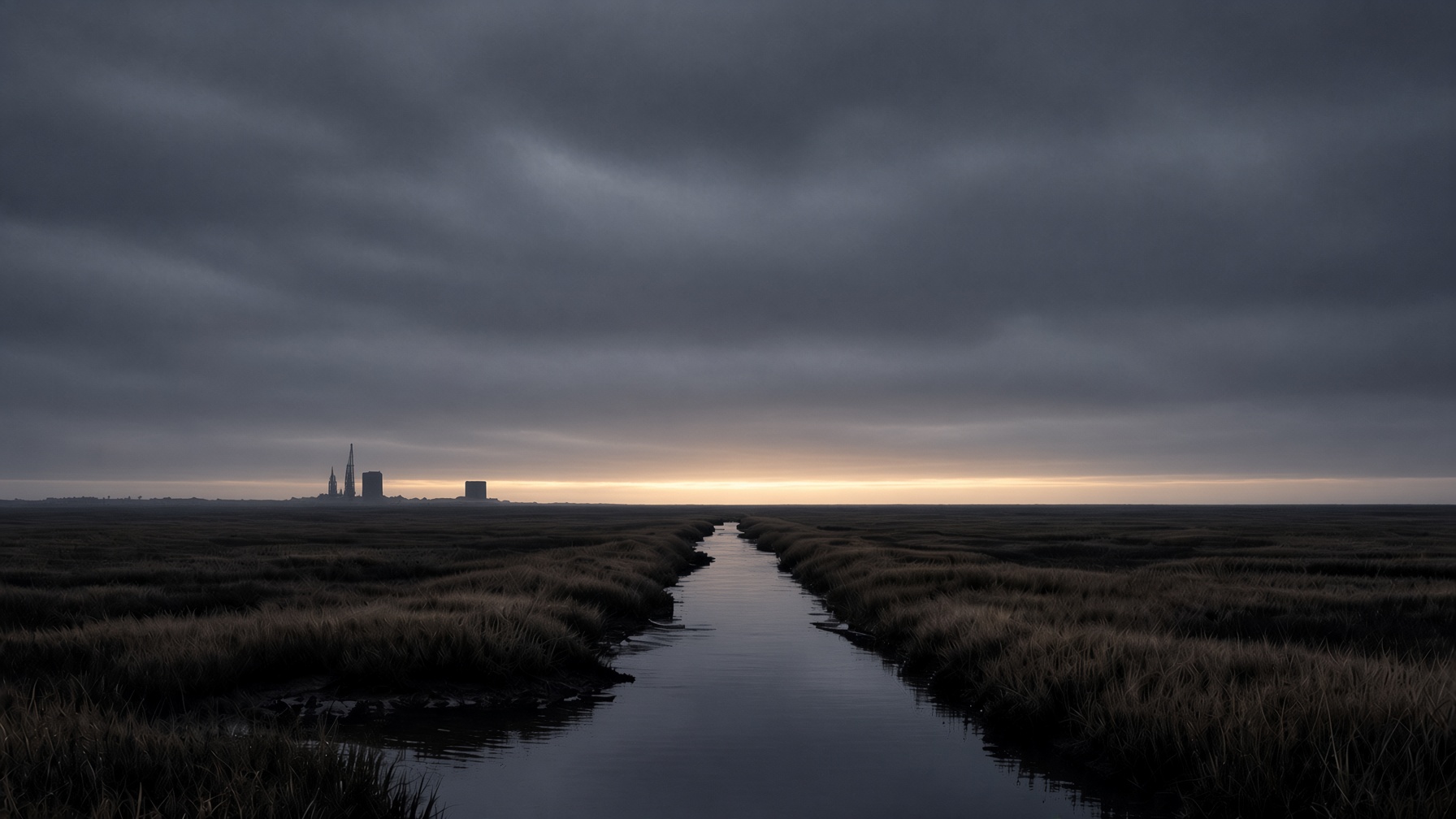 Vermilion Parish. Canal at first light. The site is the story.